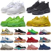 Factory Paris Triple S Clear Bottom Casual Dad Shoes Low Top Sneakers Men &#039 ;S And Women Daddy Platform Sports Trainers