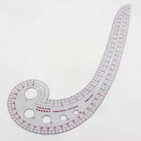 Nähen Vorstellungen Werkzeuge Transparente Kurve Lineal Messbedarf Komma Form DIY Handwerk Werkzeug 1 stücke Multifunktionskunststoff 31 * 11 cm
