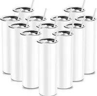 Склад США 20 унций Заготовки Сублимационные тумблер Лайнесс стальной кофе Чай Кружки оскорбительные воды с пластиковой соломой и крышкой Сюй