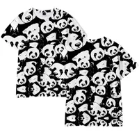 Men&#039;s T-Shirts Panda 3D Print Cute Animal Streetwear Men Women Fashion Oversized T Shirt Harajuku Kids Tees Tops Boy Girl Clothing