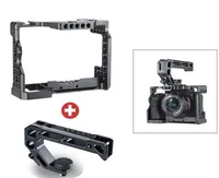 Camera Cage for Sony a7iii A7R3 A7M3 Standard Arca-Style Quick Release Plate with Top Handle Grip Sony