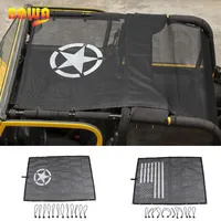 Bawa Car Cover Jeep TJ 1997-2006 PVC Sunshade Dach Top Mesh UV Proof Protection Zubehör für Wrangler TJ 4 Tür