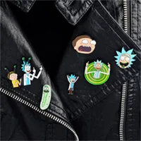 1000 styles Stickers pin Genius mad scientist Badge Buttons Brooch Cartoon icons Style kids Anime Lovers Denim Shirt Lapel pins
