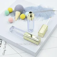 Storage Bottles & Jars 4ML High-end Square Beauty Makeup Tool, Refillable Clear&Gold Eyeliner Tube, Plastic Empty Eyelashes Growth Liquid Pa