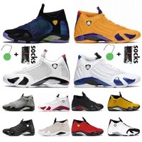 Nike Air Jordan 14 Jordan Retro 14 14s Basketballschuhe Jumpman 14s Sneakers Trainer Große Größe US 13 Hyper Royal Gym Rot White Last Shot Release