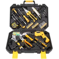 Professional Hand Tool Sets 95 Pcs Set Household Repair Electric Drill Kit With Plastic Toolbox Storage Case Wrench Screwdriver Knife