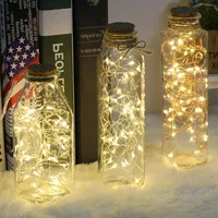 Dizeleri Miflame Yıl 1/2/3 / 5/10 M LED Gümüş Tel Dize Işıklar Noel Ev Için Düğün Dekorasyon Peri Garland Akülü