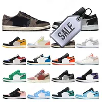 5 .5 -12 Top Fragment Basketball Shoes 1s Low Men Womens Canyon Rust Unc Silver Toe Shattered Backboard Mystic Green Mens Sports Sneakers