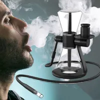 2022 NYA 360 ROTATING SANDGLAS GRAVITY HOOFAH SHISHA Komplett uppsättning för rökning med dubbla användningsdräkt Chicha Bowl Water Pipe Glass Bong Narguile Accessories