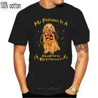 Men's T-Shirts Brand My Patronus Is A Golden Retriever T-SHIRT Men Short Sleeve
