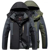 Мужские куртки 2021 плюс размер L-9XL зима кемпинг туризм куртка мужчины водонепроницаемый на открытом воздухе спортивное пальто Trekking Ski Fleece Windbreaker