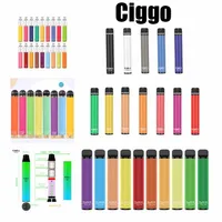 CIGGO HIPUFF PLUS J02 J03 J04 J05 J06 Dispositivos vapeables vape de vape de vape 550mAh batería 3.2ml 800puffs Vaporizadores de cartucho E-cigarrillo 100% auténtico