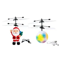 Flyings spielzeug Weihnachtsgeschenk Santa Fliegen Ball Leuchtende Kinder Flugbällchen Elektronische Infrarotinduktionsflugzeuge Fernbedienung Spielzeug BBA