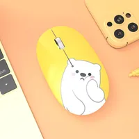 MICE QQ Penguin Bluetooth Mouse sem fio Air Magic para Laptop Accessories DIY Desktop Office
