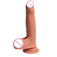 Weibliche super realistische dildo touch lebensechte haut weiche silikon vorhautdick frau sex sex spielzeug saugnapf penis echtem mann fühle