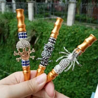 Bijoux animaux mini narguilé bouche tabagisme tuyau arabe shisha astuces alliage matériaux embouchures