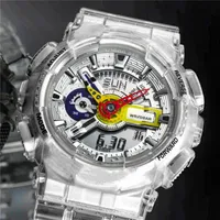 뜨거운 판매 남성 스포츠 110 시계 LED 디지털 전자 시계 로얄 오크 대형 다이얼 고품질 세계 시간