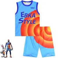 Одежда наборы фильма косплей костюмы космические мальчики команда баскетбол джерси костюмы смешные графические футболки футбольная одежда набор студент