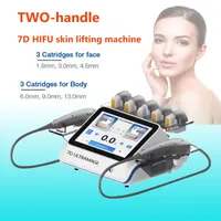 140,000 샷 HIFU 7D 초음파 얼굴 리프팅 바디 슬리밍 지방 캐비테이션 머신 초음파