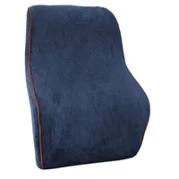 Seat Cushions Car Cushion Lumbar Support Office Chair Low Back Pain Pillow Memory Foam Black Posture Correction Waist