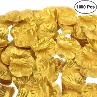 1000pcs Fabric Artificial Flower Rose Petals for Wedding Party Decoration Gold SILVER