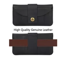 Leather Phone Bags Cases For iphone 13 12 11 Pro Max XR XS Max Waist Bag Belt Pouch For Samsung Xiaomi Sony Smartphone Universal