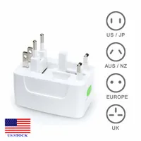 Power Plug Converter Universale Caricabatterie da viaggio per viaggi Adattatore AC US / AU / UKEU C0045 US StCok