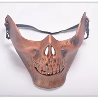 Taktik Kafatası Savaşçı Maske Avı Kostüm Cadılar Bayramı Partisi Masquerade Yarım Maske Oyunu Cosplay Prop Açık Mekan Askeri Koruma Maskeleri BH1986 ZX