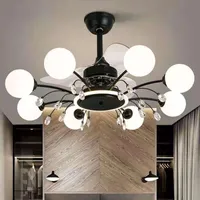 Deckenventilator Nordic Fan Lampe Wohnzimmer Light Luxury Magic Bean Molecule Kronleuchter Dining Haushalt Integrierter Tmall Genie