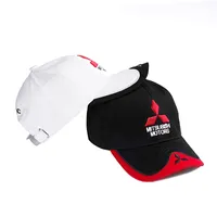 Sjaals BraceletsCarves 3D Mitsubishi Hat Cap Auto Moto GP Racing Baseball Adjtable Casual Trucket Hip Hop Gorras