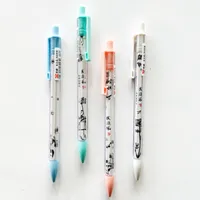 2pcs 간단한 중국 그림 디자인 기계 연필 드로잉 연필 학교 공급 학생 편지지 아이 선물