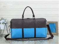 100% wysokiej jakości 55 cm luksusowe torby torebki mężczyźni podróżują torby na torby skórzane torebki torebki duże pojemność