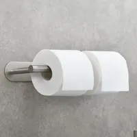 WACO-Edelstahl-Toilettenpapierhalter für Badezimmer-Speicherorganisation, moderne WC-Rollhalter-Wandmontage gebürstetes Nickel
