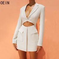 Два куска платье oein Blazer и юбка набор набор юбки 2021 падение двухсекционно-костюм женские характеристики самосовершенствования женские полые для женщин