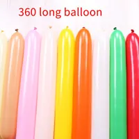 Decorazione del partito 360 lunghe palloncini magici legando torsione palloncino creativo varietà di varietà di modellazione Big Wety Birthday