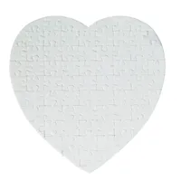 Sublimação quebra-cabeça A4 Tamanho do coração DIY Sublimação em branco Puzzles Branco Quebra-cabeça Jigsaw 80pcs Impressão Calor Transferência Handmade Presente