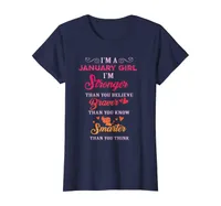 Womens Ich bin ein Januar Mädchen Capricorn Aquarius AF Zodiac-Geschenke T-Shirt