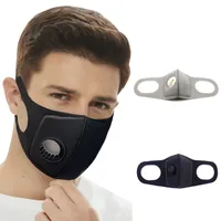 Las máscaras se comparan con un elemento similar, válvula de esponja negra, la máscara facial reutilizable de la máscara facial de alta moda, el filtro anti -contaminación nuevo llegar nuevo