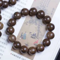 Link Kalimantan 16 18 20 mm Buddhist beads agarwood Bracelet 2213 Q2