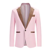 Men's Suits & Blazers High Quality One Button White Groom Tuxedos Shawl Lapel Groomsmen Mens Jacket Wedding Suit M-3Xl For Show Coat