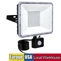 20 W LED Hareket Sensörü Sel Işıkları Açık Floodlight, 100 W 50 W 30 W 10 W PIR İndüksiyon Lambası, Akıllı Işık, 6000 K, Soğuk Beyaz, Süper Parlak Su Geçirmez Güvenlik