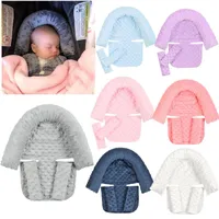 Pillow Case Baby Car Safety Soft Sleeping Head Support With Matching Seat Belt Strap Covers Carseat Neck Protection Headrest