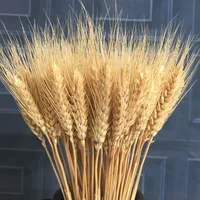 55cm小麦の耳の花の自然なドライフラワーウェディングパーティーの装飾DIYホームテーブルクリスマス装飾小麦ブーケ20220221 Q2