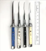 13-дюймовый итальянский Mafia автоматический нож автоматические тактические ножи 440C 58HRC сатин одно лезвия сплава ручка EDC охотничьи карманные ножи