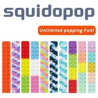 Squidopop Fidget Oyuncaklar Vantuz Oyuncak Squidops Antistres Squishy Silikon Stres Rahatlatıcı Duyusal Çocuklar için Sıkma Oyuncaklar Çocuk