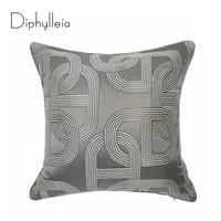 Diphylleia 2021 Arrial Cushion Cover Home Decor Trend Trend Geometry Silver Chain Ellipse Jaquard Sofa Chair Case Case Luxury