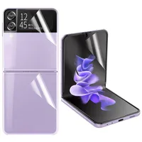 Full täckningsskärmsskydd för Samsung Z Flip 3 5G Mjukt TPU Klart Anti-fingeravtryck utanför inuti Telefonkåpa