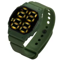 男性のカジュアル電子時計LEDスポーツブレスレットファッションアラーム子供レリーゴオのための腕時計の男性の腕時計のデジタル時計