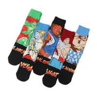 Мужские носки хлопчатобумажные личности для взрослых аниме мужская средняя трубка игра тенденция длинный мультфильм