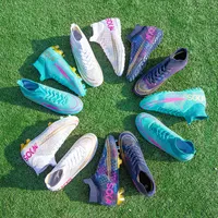 Soccer Shoes Turf Soccer Cleats Schoenen voor Mannen Voetbalschoenen Schoenen Hoge Top Heren TF Gebroken Nail Boys Student Training 220216Z